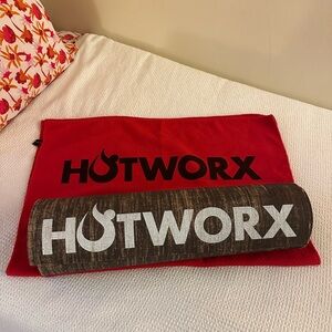 HOTWORX Red Towel and Mat